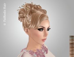 FaiRodis Queen of flowers bronde-blonde2+ pearl decoration