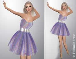 FaiRodis Shining galaxy 4 holografic mesh dress SIZE M pack